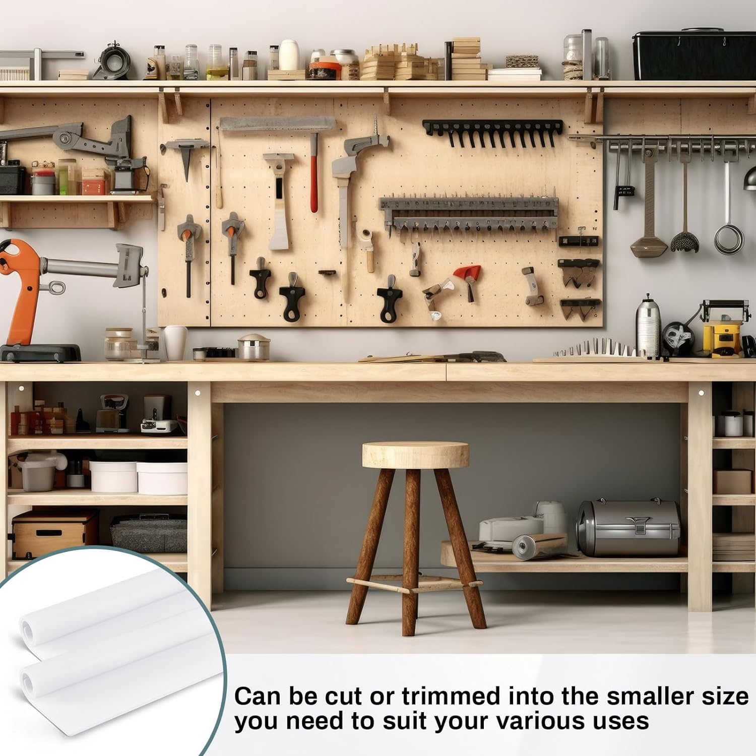 Cadar Getah Silikon 12 x 12 Inci, Pad Getah Putih 1/8 Inci, Bahan Gasket Getah Tahan Haba Tugas Berat - Pembekal Paidu