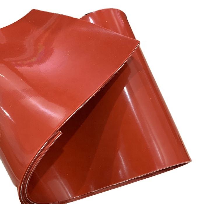 Gasket Silicone Cushion Cadar Getah dengan Fabrik/Gentian Kaca Diperkukuh Tahan Tegangan Tinggi Merah - Pembekal Paidu